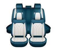 Ufgwhirl 5 Seats Car Seat Covers for Honda Jazz IV 2023, Breathable Nonslip Interior Accessories Easy to Fit Side Airbag Compatible(Blue and white)