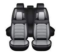 Ufgwhirl Car Seat Covers for Ford Focus Hatchback 1999-2025, Easy to Clean Side Airbag Compatible Waterproof and Durable 5 Piece Complete Car Seat Covers Set(Black)