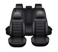 Ufgwhirl Car Seat Covers for Ford Focus Hatchback 1999-2025, Easy to Clean Side Airbag Compatible Waterproof and Durable 5 Piece Complete Car Seat Covers Set(Black)