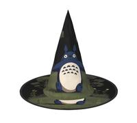 UFhgjjb 2 PCS Halloween Witch Hat - White on the lawn Full Print Witches Decor Party Costume, Cosplay Role Play Festival Carnival Hat