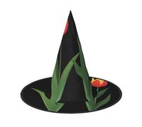 UFhgjjb 3 PCS Halloween Witch Hat - Artistic tulip Full Print Witches Decor Party Costume, Cosplay Role Play Festival Carnival Hat