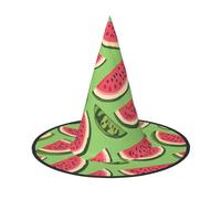 UFhgjjb 3 PCS Halloween Witch Hat - Hand drawn watermelon Full Print Witches Decor Party Costume, Cosplay Role Play Festival Carnival Hat