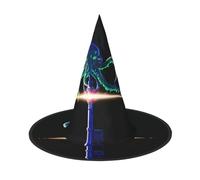 UFhgjjb 3 PCS Halloween Witch Hat - Octopus Key Full Print Witches Decor Party Costume, Cosplay Role Play Festival Carnival Hat