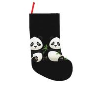 UFhgjjb Baby panda eating bamboo Print 18in Christmas Stockings – Holiday Hanging Ornament for Fireplace, Home Decor – Festive Candy Bag