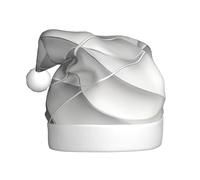 UFhgjjb Christmas Hat for Adult â€“ Festive Santa Hat Unisex Pulling of lines Print Xmas Headwear, Plush Holiday Party Hat