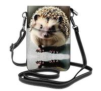 UFhgjjb Cute hedgehog Print Small Cell Phone Purse - Crossbody Wallet Bag with Adjustable Strap, Perfect for Travel & Daily Use