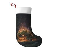 UFhgjjb Glowing monster Print Christmas Stocking – Large Personalized Holiday Decor, Xmas Tree Home Decoration