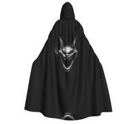 UFhgjjb Halloween Hooded Cloak Costume Cape â€“ Adult Laughing Bat Print Costume Robe for Masquerade, Carnival, Comic Exhibition