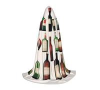 UFhgjjb L Halloween Hooded Cape - Unisex Various bottles Print Cosplay Robe for Parties, Carnivals, Comic Exhibitions, and More