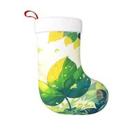 UFhgjjb Leaves under light Print Christmas Stocking 18 Inches â€“ Holiday Decor, Fireplace Hanging Accessory for Home, Xmas Tree