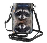 UFhgjjb Little Raccoon Face Print Small Cell Phone Purse â€“ Crossbody Wallet Bag with Adjustable Strap, Perfect for Travel & Daily Use