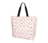 UFhgjjb lovely sweet red cherry Print Shoulder Bag for Women â€“ Large Reusable Tote Bag, Storage Tote for Shopping, Daily Life Accessories