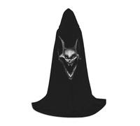 UFhgjjb S Halloween Hooded Cape - Unisex Laughing Bat Print Cosplay Robe for Parties, Carnivals, Comic Exhibitions, and More