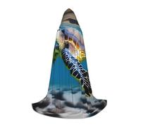 UFhgjjb S Halloween Hooded Cape - Unisex Returnees are swimming Print Cosplay Robe for Parties, Carnivals, Comic Exhibitions, and More