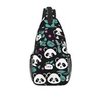 UFhgjjb Unisex Panda cute face Print Daypack - Durable Cross Chest Bag, Lightweight Travel Backpack for Hiking and Casual Use