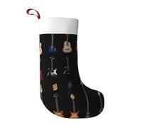 UFhgjjb Various guitars Print Christmas Stocking – Large Personalized Holiday Decor, Xmas Tree Home Decoration