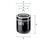 UFI 23.465.00 Oil filter