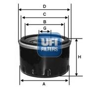 UFI 23.545.00 Oil Filter