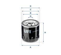 UFI 23.628.00 Oil filter
