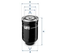 FUEL FILTER 24.374.00 FOR TOYOTA 1KZ-T/TE 3.0L 4cyl LAND CRUISER