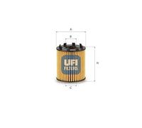 UFI 25.258.00 Oil Filter