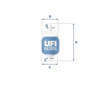 UFI 31.010.00 Fuel Filter