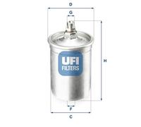 UFI 31.505.00 Fuel Filter