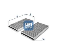 UFI Activated Carbon Cabin Air Filter 54.127.00, Replacement Part for Air Conditioner, Carbon Filter, High Efficiency, Quick Replacement, Ideal for Particle Filtering