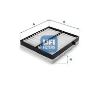UFI Cabin Air Filter Particulate 40mm Height For Mercedes-Benz M-Class 53.100.00