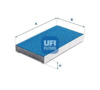 UFI Cabin Air Filter With Antibacterial Action Fits Iveco Daily Massif 34.348.00