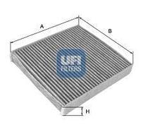 UFI Cabin Pollen Air Filter Activated Carbon 30mm Height Fits Audi A6 100