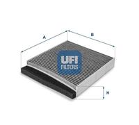 UFI Cabin Pollen Air Filter Activated Carbon 42mm Height Fits Volvo 54.126.00