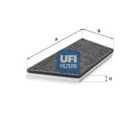 UFI Cabin Pollen Air Filter Activated Carbon Fits Peugeot 206 206 Van 206+