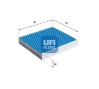 UFI Cabin Pollen Air Filter Antibacterial Action Fits Dacia Lada Nissan Renault