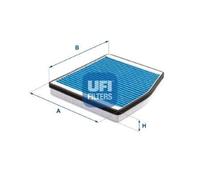 UFI Cabin Pollen Air Filter Fits Fiat Doblo Punto UAZ Hunter Patriot 34.262.00