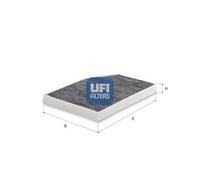 UFI 54.393.00 Pollen filter