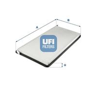 UFI Cabin Pollen Air Filter Particulate 32mm Height Fits BMW X5 53.319.00