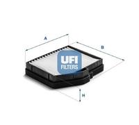UFI Cabin Pollen Air Filter Particulate 42.5mm Height For Hyundai H-1/Starex H-1