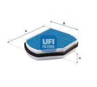 UFI Cabin Pollen Air Filter With Antibacterial Action For Chrysler Mercedes-Benz