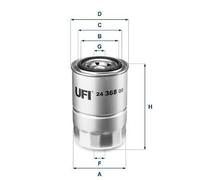 UFI Fuel Filter Fits Bedford Daihatsu Isuzu Mitsubishi Vauxhall 24.368.00