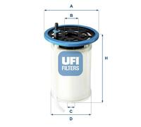 UFI 26.H2O.00 Fuel filter