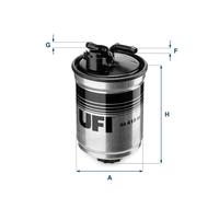 UFI Fuel Filter Insert 133mm Height Fits Seat Cordoba Ibiza VW Caddy Polo