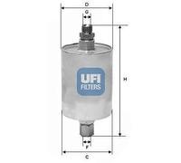 UFI Fuel Filter Insert 169mm Height 74mm Outer Diameter Fits Porsche 911 928 944
