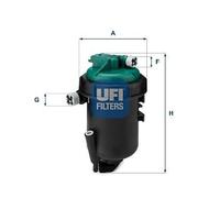 Fuel filter Filter Insert 55.181.00 UFI for FIAT IDEA