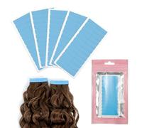 UFI Hair Extension Tapes Double Sided Ultra Hold (60 Pcs) - Tape In Extensions Re-Tape Strips, Hair Extension Tabs, Hair Tapes Adhesive, Tape Hair Extensions Refit, 4 x 0.8cm Pre-Cut Tabs