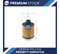 UFI Oil Filter Fits Lancia Opel Peugeot Piaggio Saab Suzuki Vauxhall 25.061.00