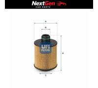 UFi Oil Filter 25.061.00 - Spin-On, Fits Lancia Opel Peugeot Piaggio Saab Suzuki Vauxhall