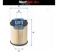 UFI OIL FILTER 25.110.00