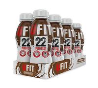 UFIT High 22g Protein Shake, No Added Sugar, Low Fat - Chocolate Flavour Ready To Drink (Pack of 8 x 310ml)