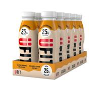 UFIT High 25g Protein Shake - Salted Caramel Flavour- Fat Free - No Added Sugar - Ready to Drink - 10 x 330ml (Packaging May Vary)